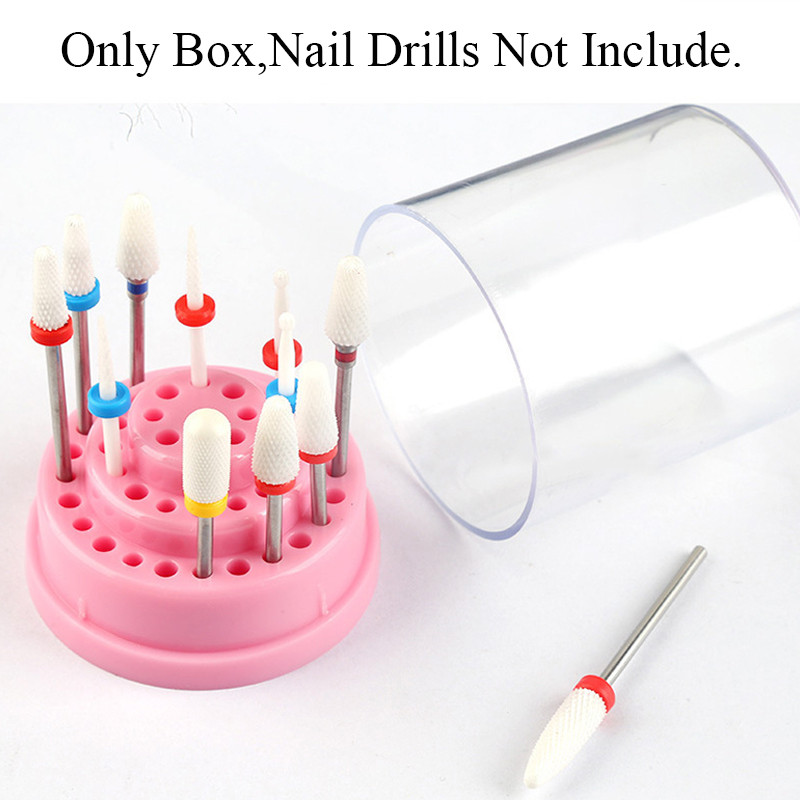 48 auguga küünepuuride hoidik akrüülist hoiukonteiner freesi jaoks. Tühi küünepuuri korraldaja Küünte tarvikud