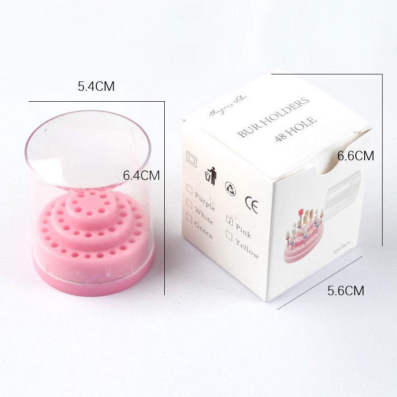 48 auguga küünepuuride hoidik akrüülist hoiukonteiner freesi jaoks. Tühi küünepuuri korraldaja Küünte tarvikud