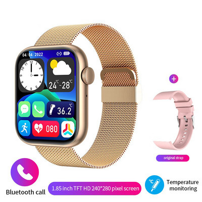 Έξυπνο ρολόι για γυναίκες Πλήρης οθόνη αφής Bluetooth Call Αδιάβροχα ρολόγια Sport Fitness Tracker Smartwatch Lady Reloj Mujer