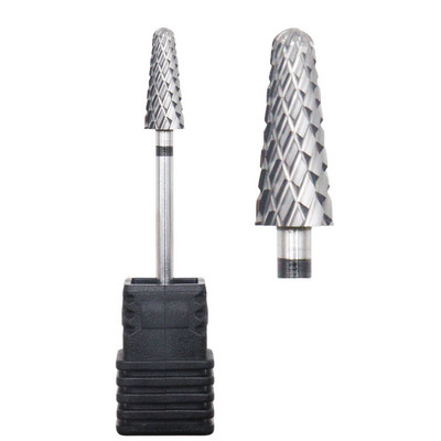 5 mm koonuskarbiidist naelepuuriots 3/32" frees maniküüri jaoks Rotary Burr naelaotsakud Elektrilised puuritarvikud