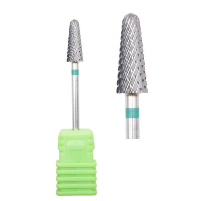 5 mm koonuskarbiidist naelepuuriots 3/32" frees maniküüri jaoks Rotary Burr naelaotsakud Elektrilised puuritarvikud