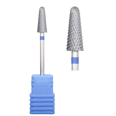 5 mm koonuskarbiidist naelepuuriots 3/32" frees maniküüri jaoks Rotary Burr naelaotsakud Elektrilised puuritarvikud