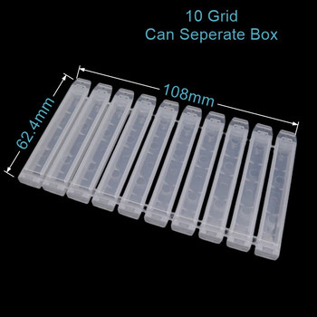 Easy Nail 10 слота Отделна кутия за съхранение на бургии за нокти Държач за файлове Калъф за контейнер Дисплей Органайзер Акрилен инструмент за маникюр