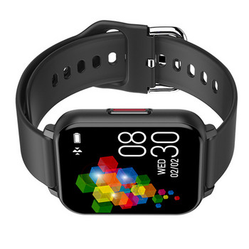 Смарт часовник, съвместим с Bluetooth 5 0, ръчен часовник за сърдечен ритъм, сензорен екран, часовник за кръвно налягане, ръчен часовник за кръвен кислород, червен