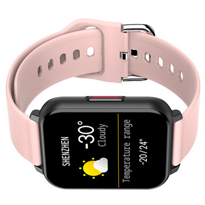 Išmanusis laikrodis, suderinamas su „Bluetooth“ 5 0 pulso dažnio rankinio laikrodžio jutiklinis ekranas kraujospūdžio laikrodis „Blood Oxygen“ rankinis laikrodis raudonas