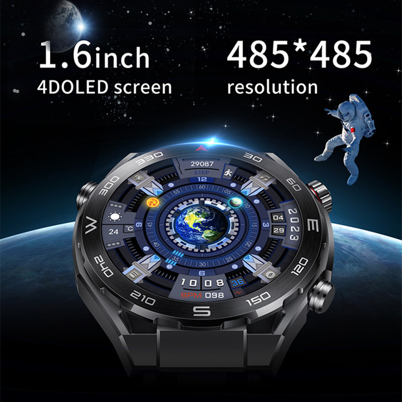 MT15S Smart Watch Ultimate Men NFC Bluetooth Call Voice Assistant Πυξίδα Βραχιόλι Heart Rate Outdoor Sport Business Smartwatch
