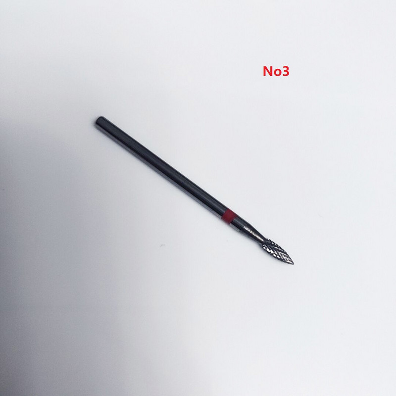 4 tipuri de cuticule din oțel tungsten pentru unghii pilă de unghii duză din carbură pentru îndepărtarea gelului pentru curățarea unghiilor freze Bit C0202