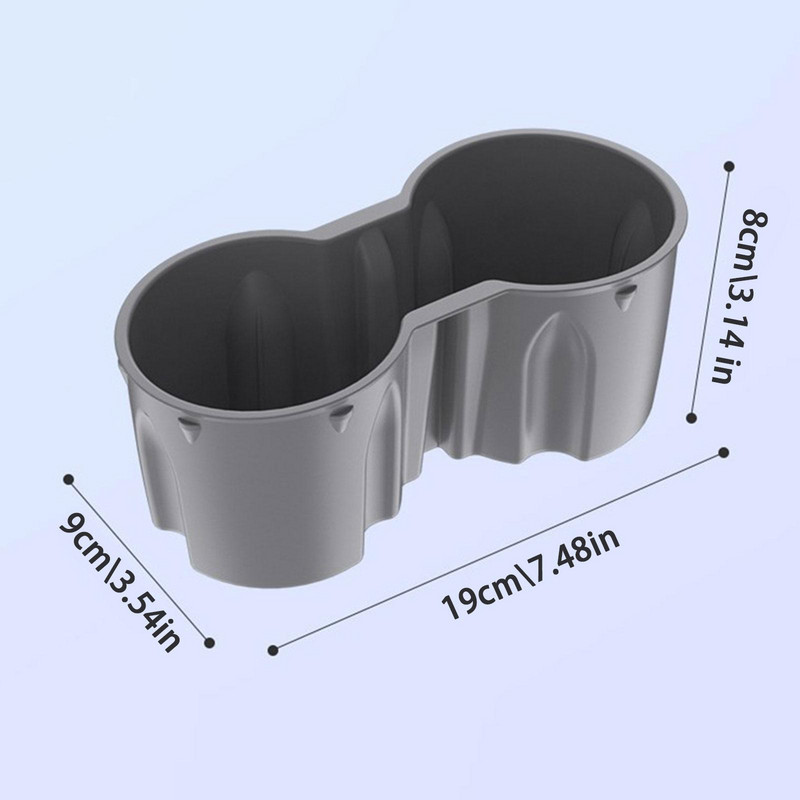 Pentru Tesla Model 3/Y Cutie de depozitare Suport rotund pentru pahare de apă, non-toxic, fără gust, capac central, accesorii pentru consolă compatibile 2023