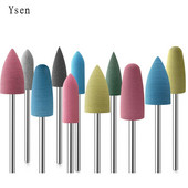 10 buc/set polizor cauciuc siliconic cap de șlefuit 2,35 mm tijă pentru unghii accesoriu pentru mașină de găurit manichiură electrică