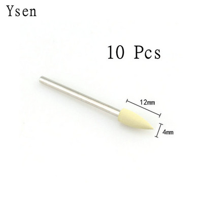 10 buc/set polizor cauciuc siliconic cap de șlefuit 2,35 mm tijă pentru unghii accesoriu pentru mașină de găurit manichiură electrică