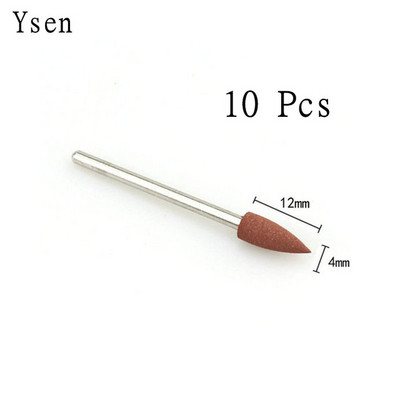 10 buc/set polizor cauciuc siliconic cap de șlefuit 2,35 mm tijă pentru unghii accesoriu pentru mașină de găurit manichiură electrică