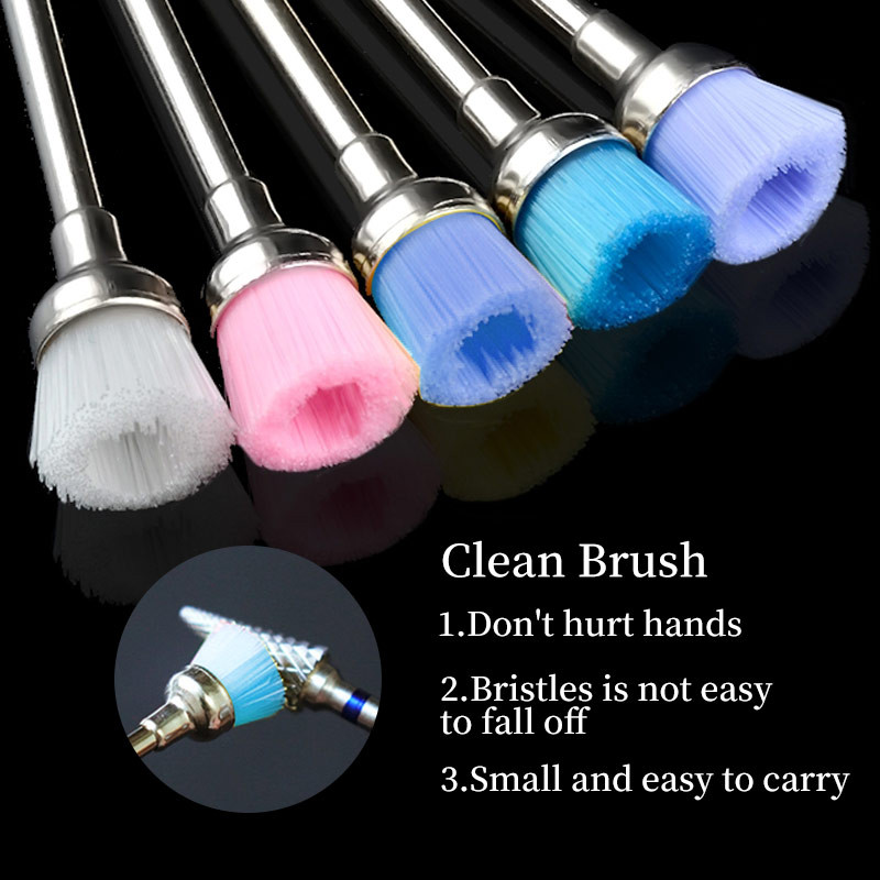 Elektriniai manikiūro grąžtai Nagų valymo poliravimo galvutės šepetėlis Nagų grąžtai elektriniam nagų gręžimo mašinos pedikiūro priedai