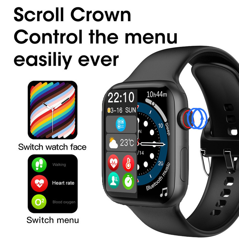 2023 IWO W27 Pro Smart Watch Series 7 Bluetooth Call Smartwatch Custom Dial Ασύρματη φόρτιση Ανδρικά Γυναικεία Smartwatch Siri NFC