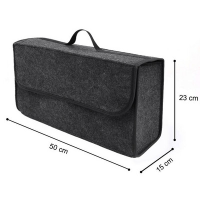 Geantă de organizare pentru mașină Organizator de portbagaj de mașină, din pâslă de lână, depozitare, organizare, container mare, organizator de scaune de mașină, organizator pentru portbagaj