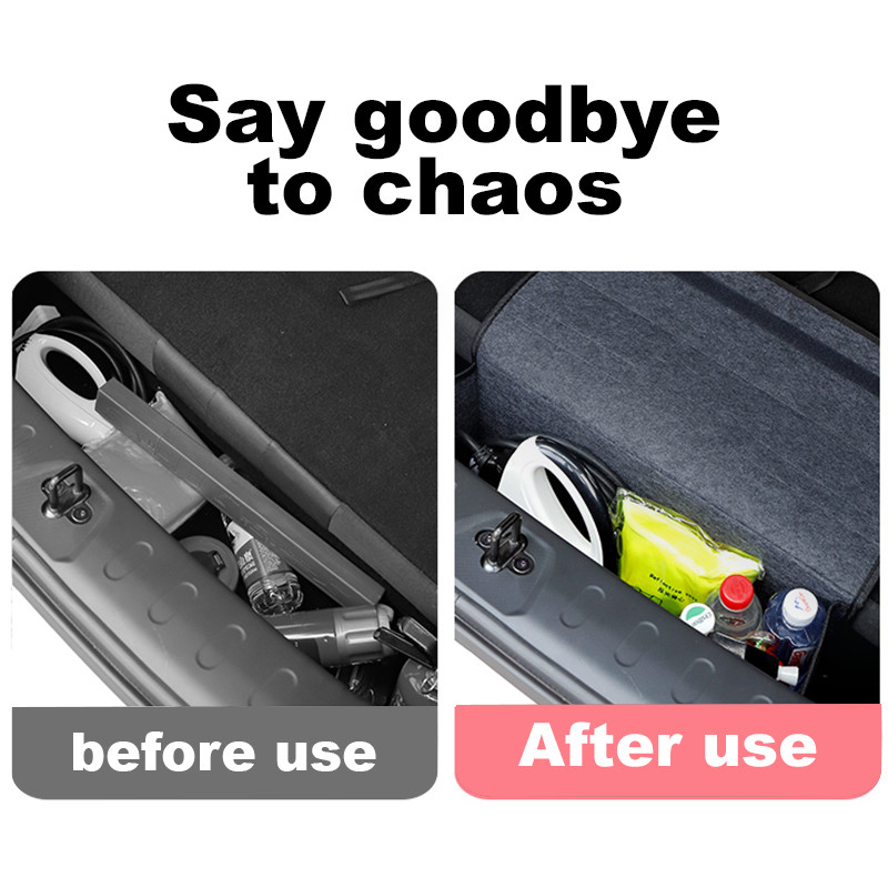 Τσάντα οργάνωσης αυτοκινήτου Organizer πορτμπαγκάζ αυτοκινήτου μάλλινη τσόχα στοιβασίας Τακτοποίηση Μεγάλο δοχείο Organizer καθισμάτων αυτοκινήτου για πορτμπαγκάζ