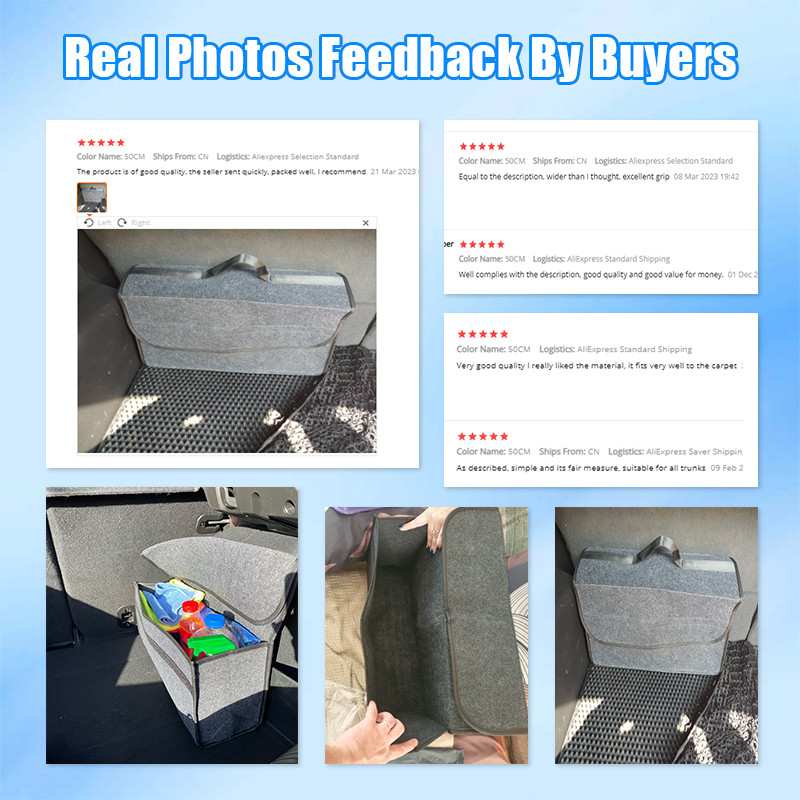 Τσάντα οργάνωσης αυτοκινήτου Organizer πορτμπαγκάζ αυτοκινήτου μάλλινη τσόχα στοιβασίας Τακτοποίηση Μεγάλο δοχείο Organizer καθισμάτων αυτοκινήτου για πορτμπαγκάζ
