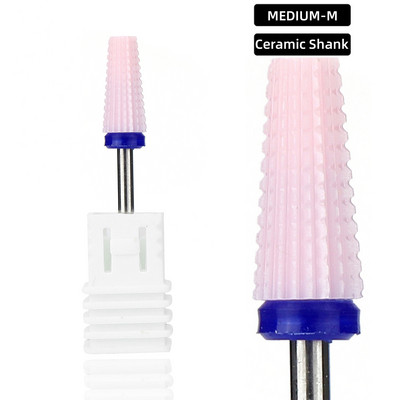 Naujas Pink 5 in 1 keraminis nagų grąžtas, skirtas elektrinei gręžimo mašinai 3/32 colių koto frezavimo pjoviklis Greitai pašalinamas akrilas arba kietas gelis