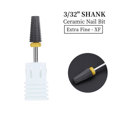 Naujas Pink 5 in 1 keraminis nagų grąžtas, skirtas elektrinei gręžimo mašinai 3/32 colių koto frezavimo pjoviklis Greitai pašalinamas akrilas arba kietas gelis