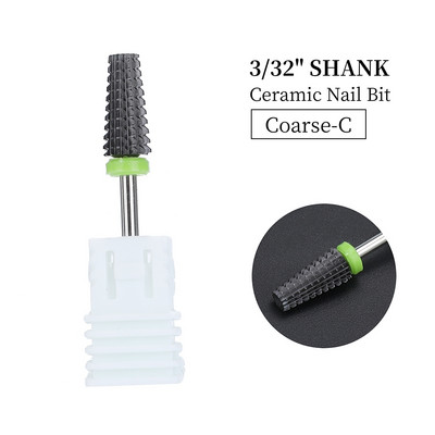 Naujas Pink 5 in 1 keraminis nagų grąžtas, skirtas elektrinei gręžimo mašinai 3/32 colių koto frezavimo pjoviklis Greitai pašalinamas akrilas arba kietas gelis