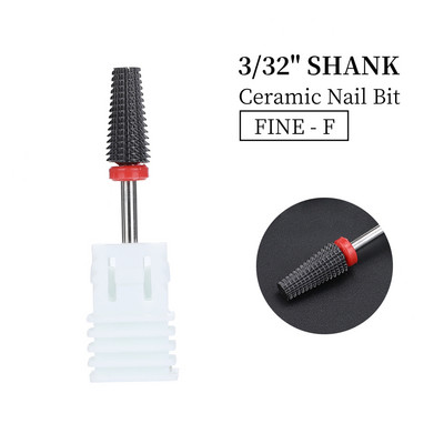 Naujas Pink 5 in 1 keraminis nagų grąžtas, skirtas elektrinei gręžimo mašinai 3/32 colių koto frezavimo pjoviklis Greitai pašalinamas akrilas arba kietas gelis