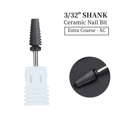 Naujas Pink 5 in 1 keraminis nagų grąžtas, skirtas elektrinei gręžimo mašinai 3/32 colių koto frezavimo pjoviklis Greitai pašalinamas akrilas arba kietas gelis