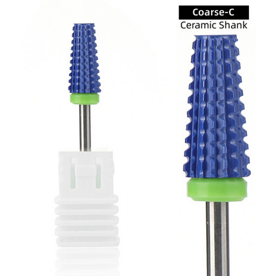 Naujas Pink 5 in 1 keraminis nagų grąžtas, skirtas elektrinei gręžimo mašinai 3/32 colių koto frezavimo pjoviklis Greitai pašalinamas akrilas arba kietas gelis