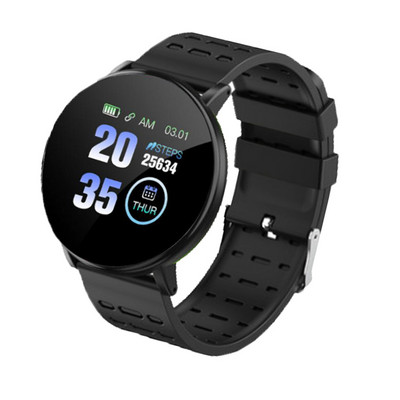 119 Plus Fit Pro nutikas käevõru ümmargune naiste meeste käekell äratuskell fitnessi jälgija käekell Fit Smartwatch lastele Android IOS