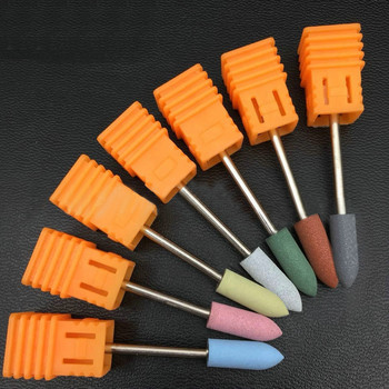 1 τμχ Τρυπάνι νυχιών από καουτσούκ σιλικόνης φρεζάρισμα Τρυπάνι κοπής Files Burr Buffer for Electric Machine Nail Art Grinder Cuticle Tools