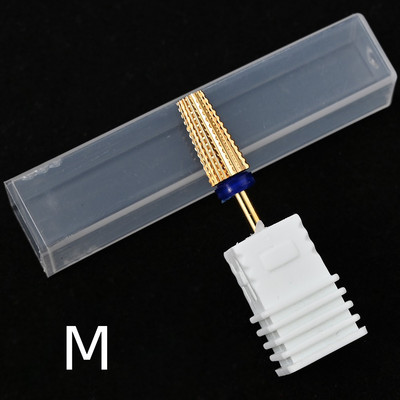 Carbură de oțel de tungsten Acoperire colorată Cuticule Curățare unghii Burghie Freză rotativă pentru manichiură Instrument de accesorii pentru unghii