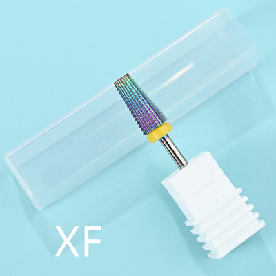 Carbură de oțel de tungsten Acoperire colorată Cuticule Curățare unghii Burghie Freză rotativă pentru manichiură Instrument de accesorii pentru unghii