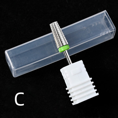Carbură de oțel de tungsten Acoperire colorată Cuticule Curățare unghii Burghie Freză rotativă pentru manichiură Instrument de accesorii pentru unghii
