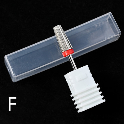 Carbură de oțel de tungsten Acoperire colorată Cuticule Curățare unghii Burghie Freză rotativă pentru manichiură Instrument de accesorii pentru unghii