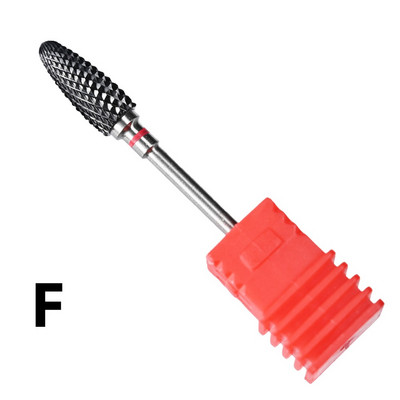 Carbură de oțel de tungsten Acoperire colorată Cuticule Curățare unghii Burghie Freză rotativă pentru manichiură Instrument de accesorii pentru unghii