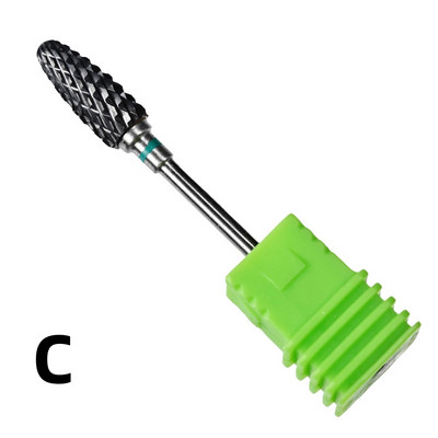 Carbură de oțel de tungsten Acoperire colorată Cuticule Curățare unghii Burghie Freză rotativă pentru manichiură Instrument de accesorii pentru unghii