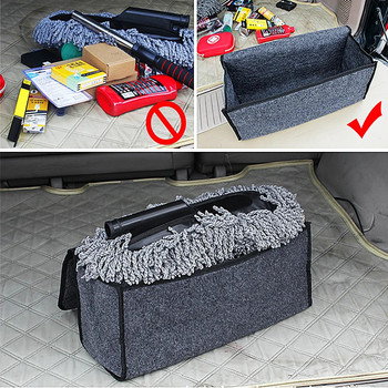 Органайзер за багажник на кола мрежа джоб държач за ръчна чанта Мек вълнен филц Кутия за съхранение Чанта Товарни инструменти Подреждане Пакет Одеяло Инструмент Automobi
