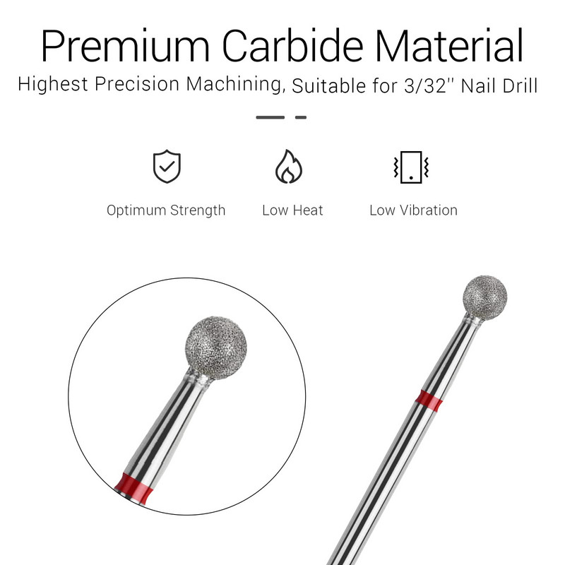 Pallikujuline 3/32`` küünenaha puhas küüneotsak elektrilise küünepuuri jaoks akrüüliga maniküüri pediküüri küünenaha geellakimiseks