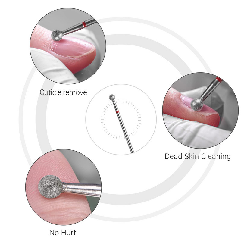 Pallikujuline 3/32`` küünenaha puhas küüneotsak elektrilise küünepuuri jaoks akrüüliga maniküüri pediküüri küünenaha geellakimiseks