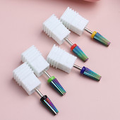 Karbido spalvingas nagų grąžtų rinkinys nagų frezavimo pjaustytuvas, pašalinantis gelinį laką, skirtas šlifuoti, poliravimo šlifavimo mašina