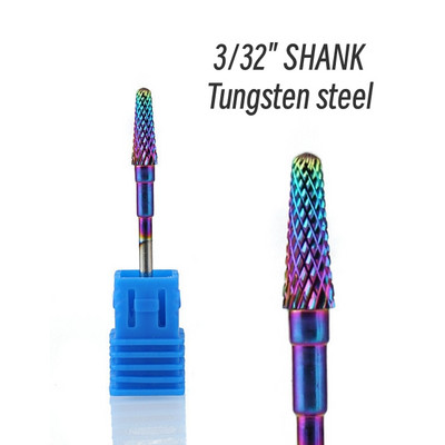 Karbido spalvingas nagų grąžtų rinkinys nagų frezavimo pjaustytuvas, pašalinantis gelinį laką, skirtas šlifuoti, poliravimo šlifavimo mašina