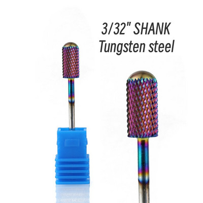 Karbido spalvingas nagų grąžtų rinkinys nagų frezavimo pjaustytuvas, pašalinantis gelinį laką, skirtas šlifuoti, poliravimo šlifavimo mašina