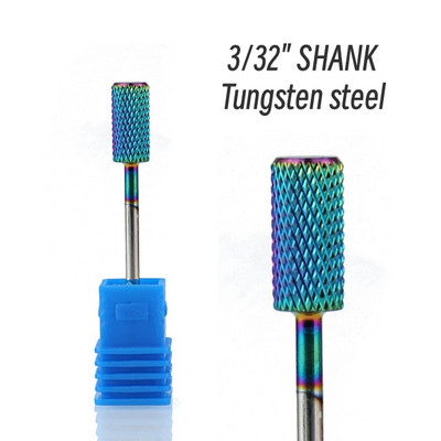 Karbido spalvingas nagų grąžtų rinkinys nagų frezavimo pjaustytuvas, pašalinantis gelinį laką, skirtas šlifuoti, poliravimo šlifavimo mašina