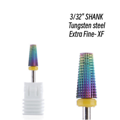 Karbido spalvingas nagų grąžtų rinkinys nagų frezavimo pjaustytuvas, pašalinantis gelinį laką, skirtas šlifuoti, poliravimo šlifavimo mašina