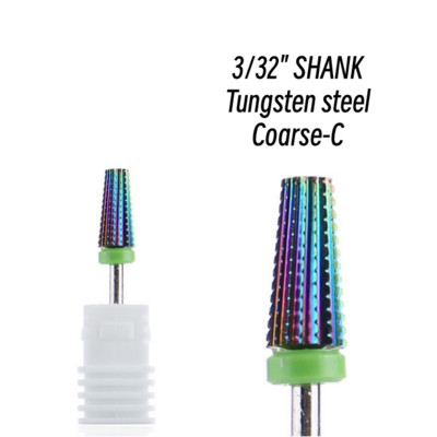 Karbido spalvingas nagų grąžtų rinkinys nagų frezavimo pjaustytuvas, pašalinantis gelinį laką, skirtas šlifuoti, poliravimo šlifavimo mašina