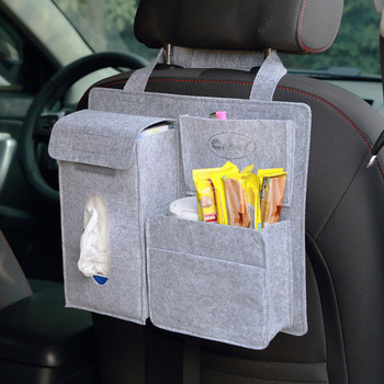 Οργάνωση τσάντας αποθήκευσης πίσω καθίσματος αυτοκινήτου Κουτί κρεμαστή τσάντα Χάρτινη πετσέτα Τηλέφωνο αποθήκευσης τσόχα Τσάντα απορριμμάτων Organizer Αξεσουάρ αυτοκινήτου