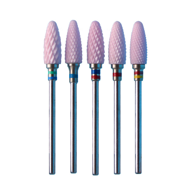 1 bucă freză din ceramică pentru freză pentru freză pentru manichiură bavuri electrice pentru cuticule pentru îndepărtarea pilelor Unelte pentru lac cu gel Accesorii pentru unghii