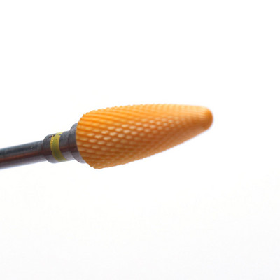 1 buc Freză din ceramică galbenă Pile profesionale pentru unghii Burghiu pentru unghii Mașină electrică de manichiură pentru îndepărtarea instrumentului de lac cu gel