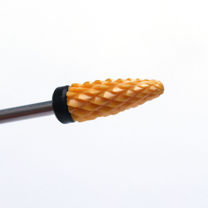 1 buc Freză din ceramică galbenă Pile profesionale pentru unghii Burghiu pentru unghii Mașină electrică de manichiură pentru îndepărtarea instrumentului de lac cu gel