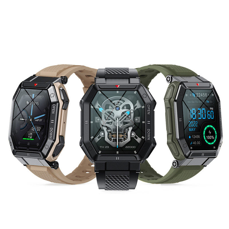 K55 išmanusis laikrodis moterims, vyrams „Bluetooth Call“ išmanusis laikrodis Sveikatos monitorius Life Neperšlampamas laikrodis, skirtas „Android IOS“ pasirinktiniam ciferblatui