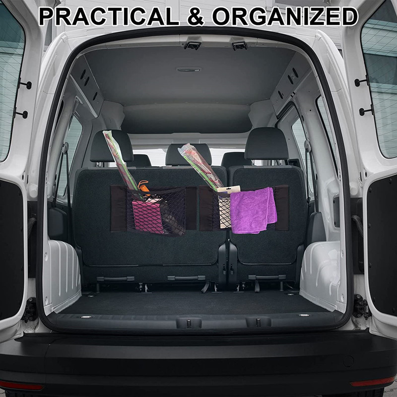 Automaatne korraldaja istme seljakott selja taga võrgust pagasiruumi iste elastne string Net Magic kleebis auto universaalne hoiukoti tasku