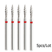 5 kom/lot Svrdla za nokte za manikuru Električna bušilica Dijamantno glodalo Rezač zanoktica Burr Svrdla za nokte Dodaci